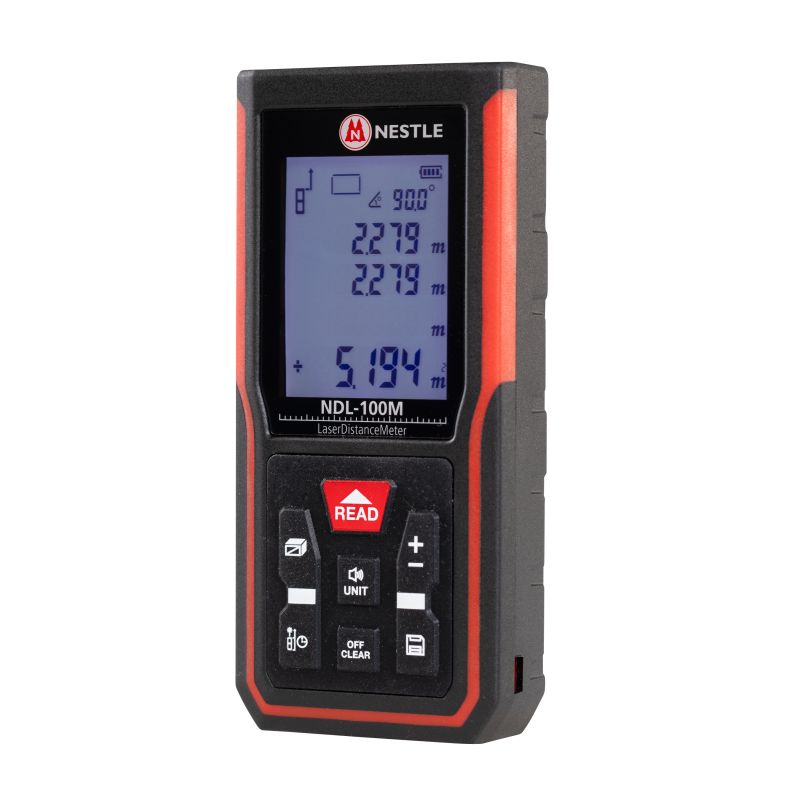 NESTLE NDL-100M Laserentfernungsmesser – 100m, USB-C, kompakt NESTLE NDL-100M Laserentfernungsmesser – 100m, USB-C, kompakt